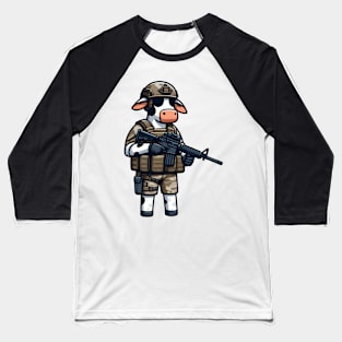 Tactical Cow Baseball T-Shirt